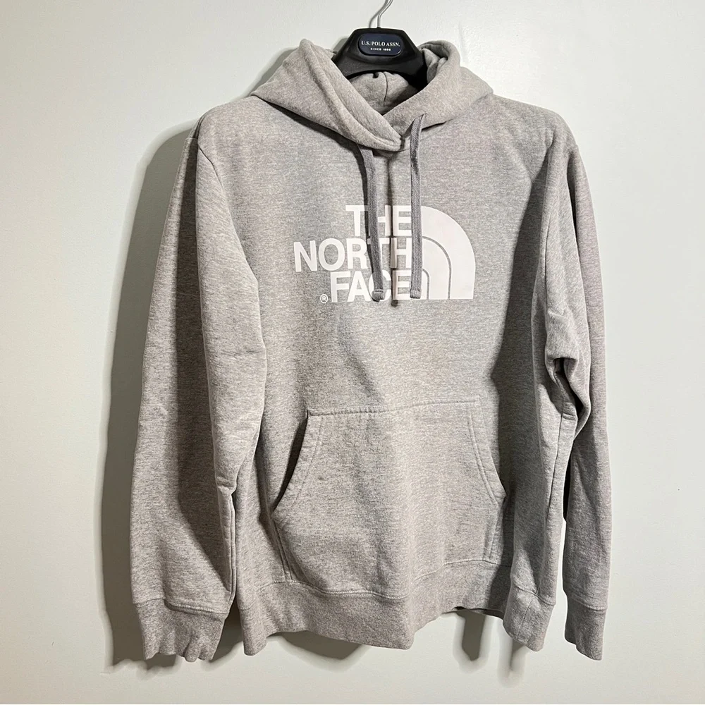 The North Face Gray Hoodie Sweatshirt Casual Comfort